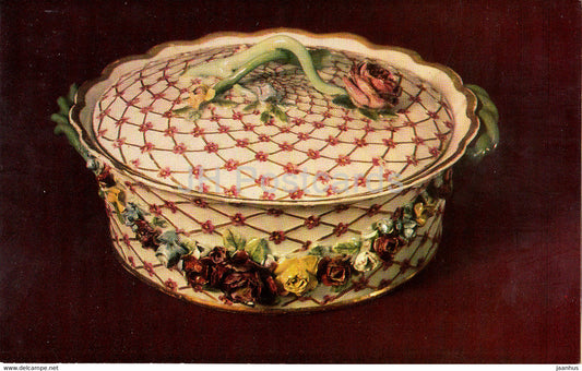 Tureen from a Private Dinner Service - porcelain - Vinogradov Porcelains - 1974 - Russia USSR - unused - JH Postcards