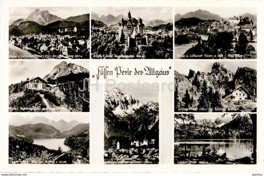 Sussen Perle des Allgaus - old postcard - 1955 - Germany - used - JH Postcards