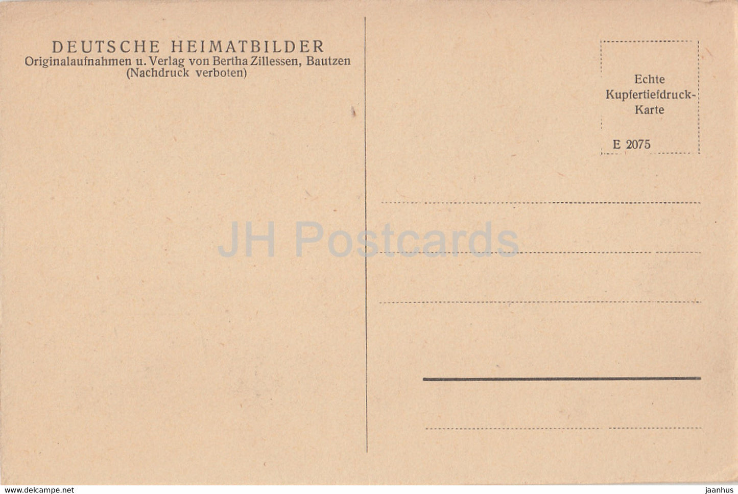 Bautzen vom Schiefsberge aus gesehen - Deutsche Heimatbilder - old postcard - Germany - unused