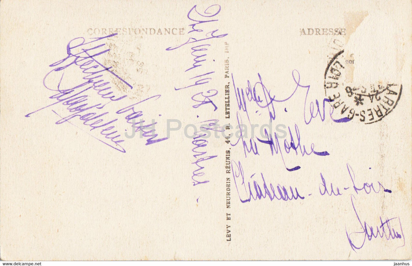 Cathedrale de Chartres - L'Ange du Meridien - Kathedrale - 249 - alte Postkarte - Frankreich - gebraucht