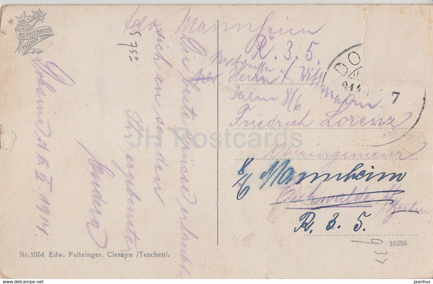 Tatry - Morskie Oko - Nagy halas to - Crosser Fischsee - Tatra - 1054 - old postcard - Poland - used