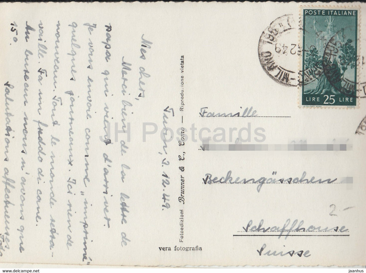 Torino - Turin - Porta Nuova - old postcard - 1949 - Italy - used