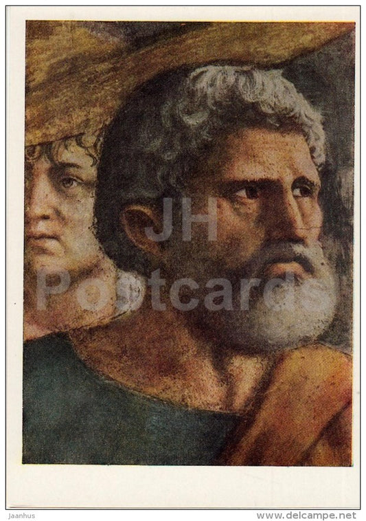 painting by Masaccio - The apostle Peter - Italian Art - 1964 - Russia USSR - unused - JH Postcards