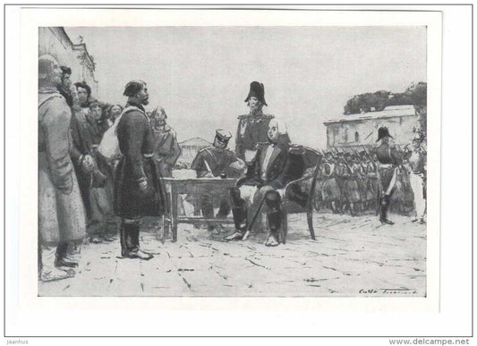 painting by S. Gerasimov - Kutuzov - Russian art - unused - JH Postcards