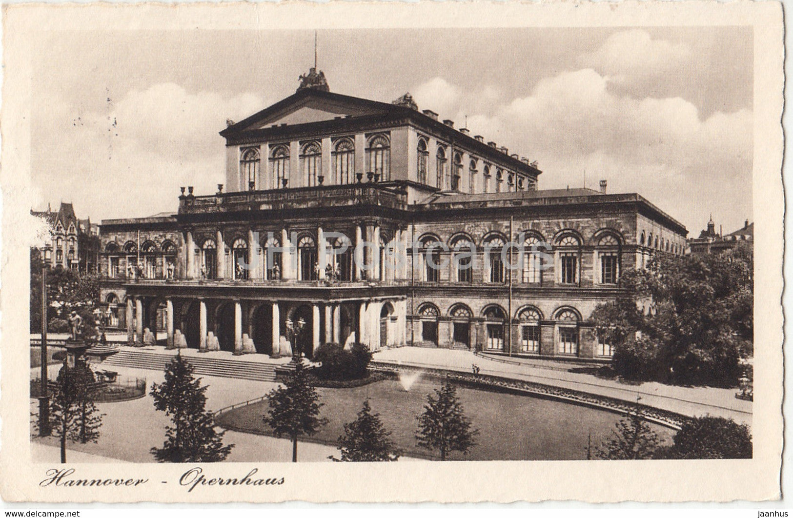 Hannover - Opernhaus - theatre - 1950 - Germany - used - JH Postcards