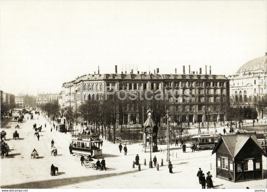 Copenhagen - Radhuspladsen - Town Hall Square in 1902 - tram - REPRODUCTION - Denmark - unused - JH Postcards