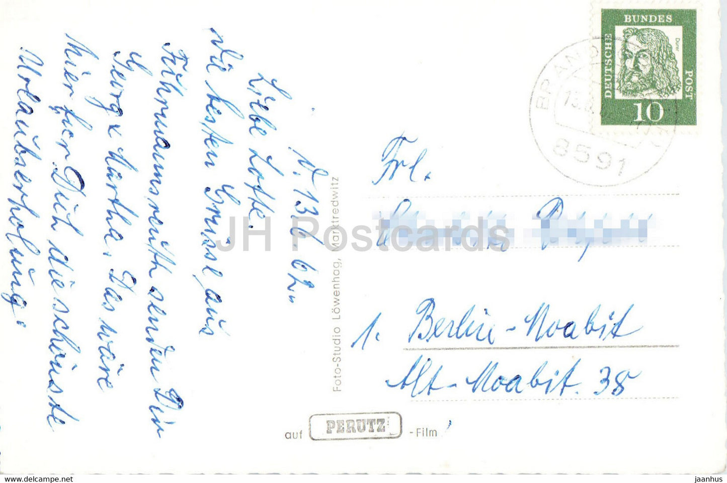 Gruss aus Fichtelgebirge - Schonburgwarte - Ochsenkopf - Waldstein - 1962 - Germany - used