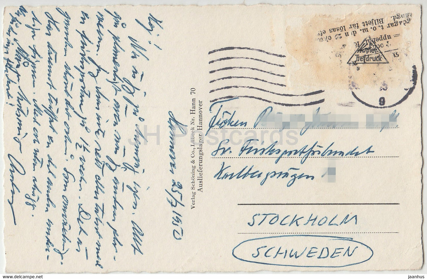 Hanovre - Opernhaus - théâtre - 1950 - Allemagne - utilisé