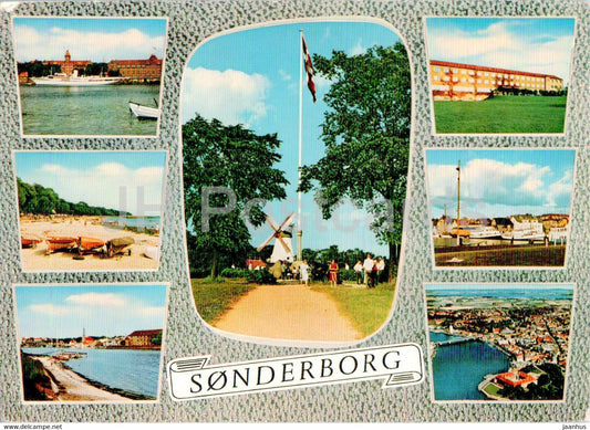 Sonderborg - multiview - CT 18 - Denmark - unused - JH Postcards