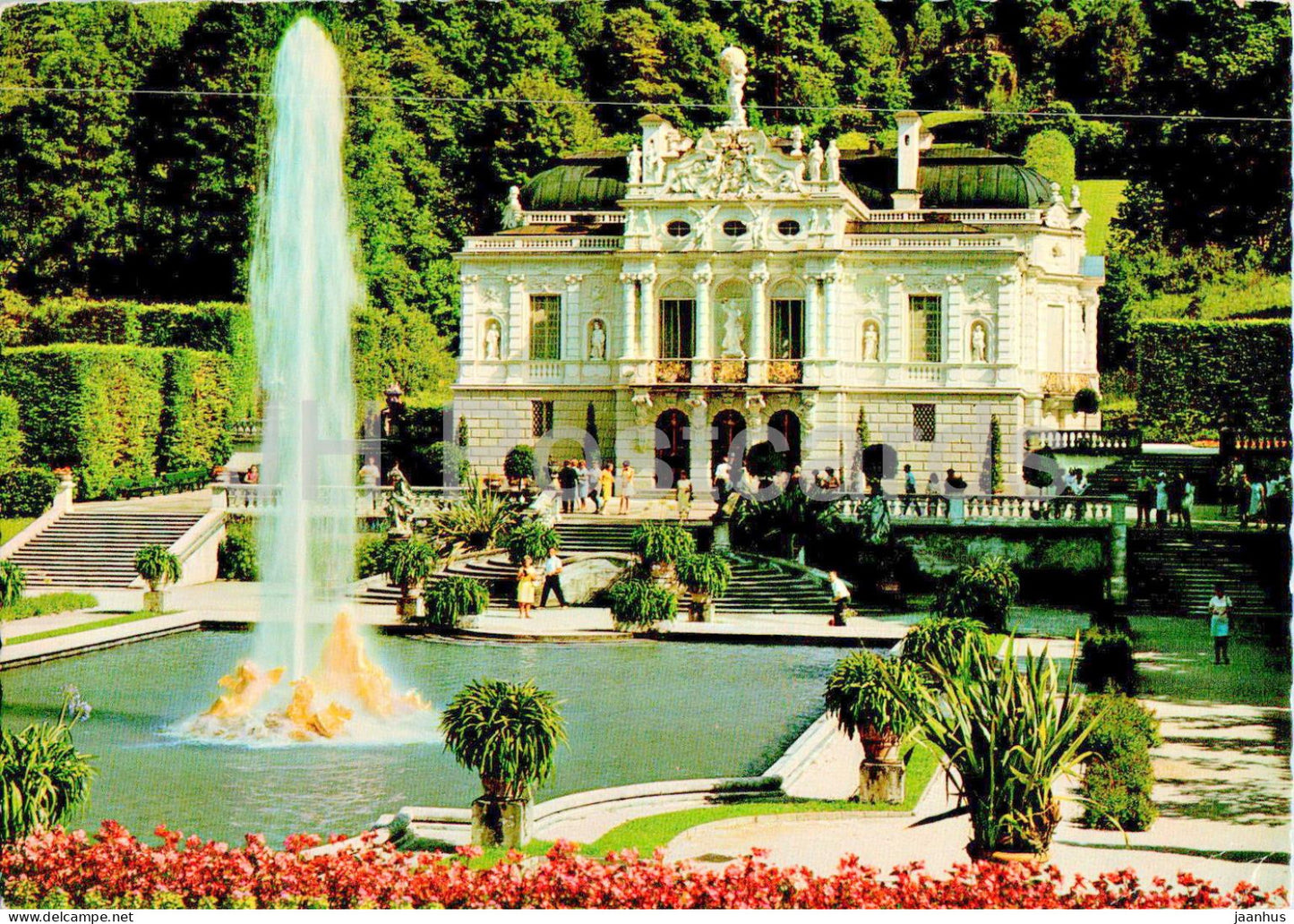 Konigsschloss Linderhof - castle - 8009 - 1972 - Germany - used - JH Postcards