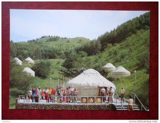 country restaurant Aul - Almaty - Alma-Ata - 1984 - Kazakhstan USSR - unused - JH Postcards