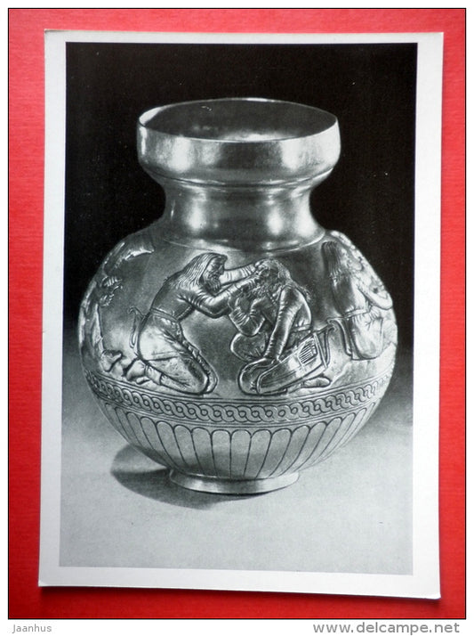 Golden pot of Kul-Oba barrow , Skythian treat tooth , V century BC - Ancient Greek Art - 1964 - USSR Russia - unused - JH Postcards