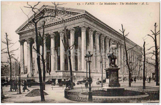 La Madeleine - 13 - Paris - France - unused - JH Postcards