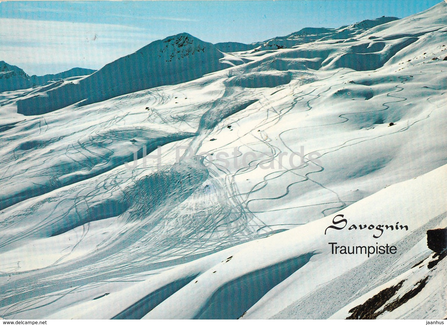 Savognin - Traumpiste - Piz Martegnas 2670 m - Naladas - 1973 - Switzerland - used - JH Postcards