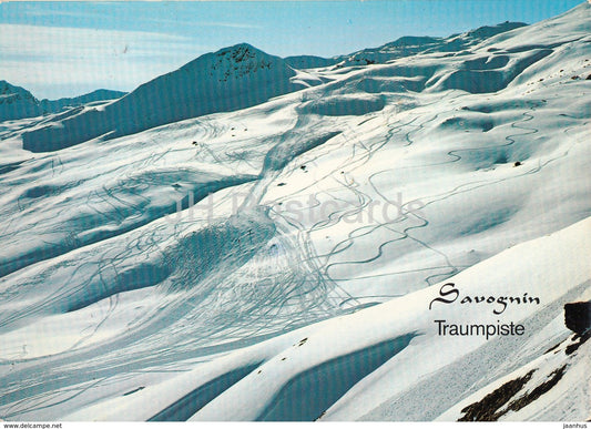 Savognin - Traumpiste - Piz Martegnas 2670 m - Naladas - 1973 - Switzerland - used - JH Postcards