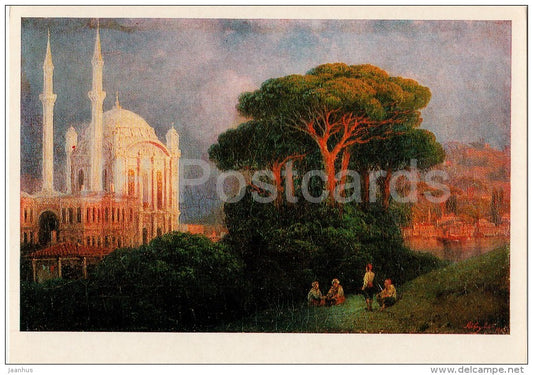 painting by I. Aivazovsky - Constantinople View , 1851 - Russian art - 1974 - Russia USSR - unused - JH Postcards