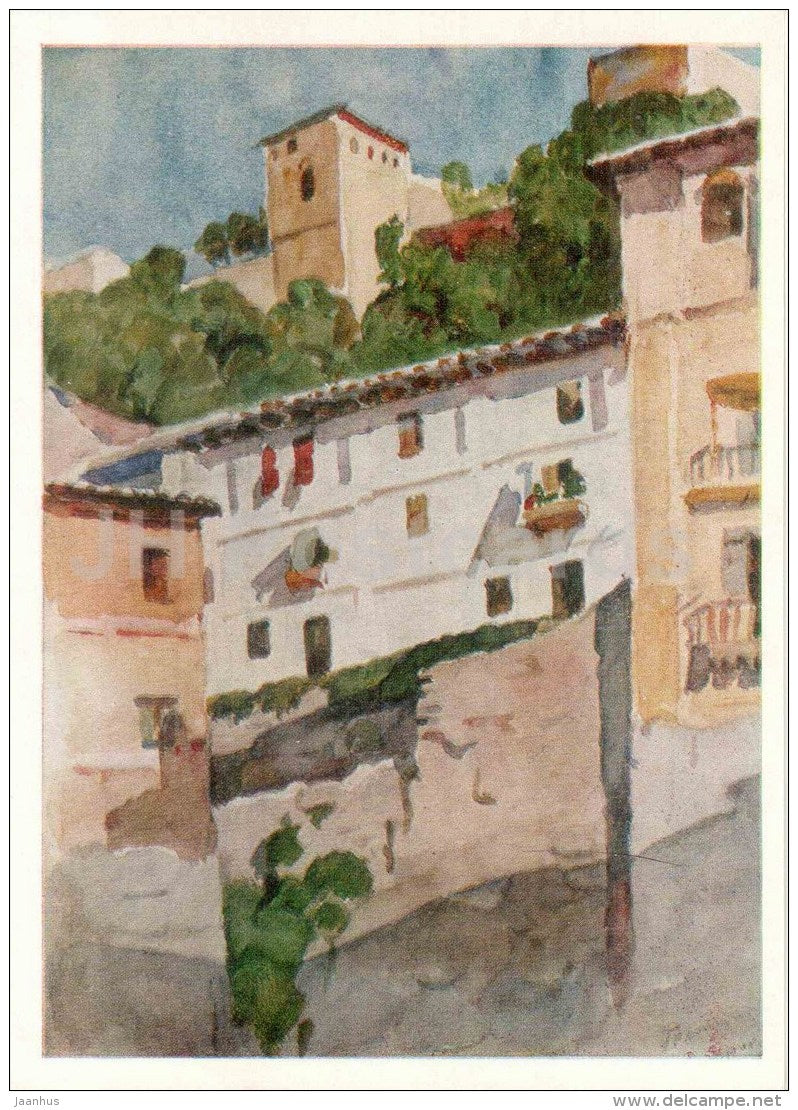 painting by Vasily Surikov - Grenada - aquarelle - russian art - Russia USSR - unused - JH Postcards