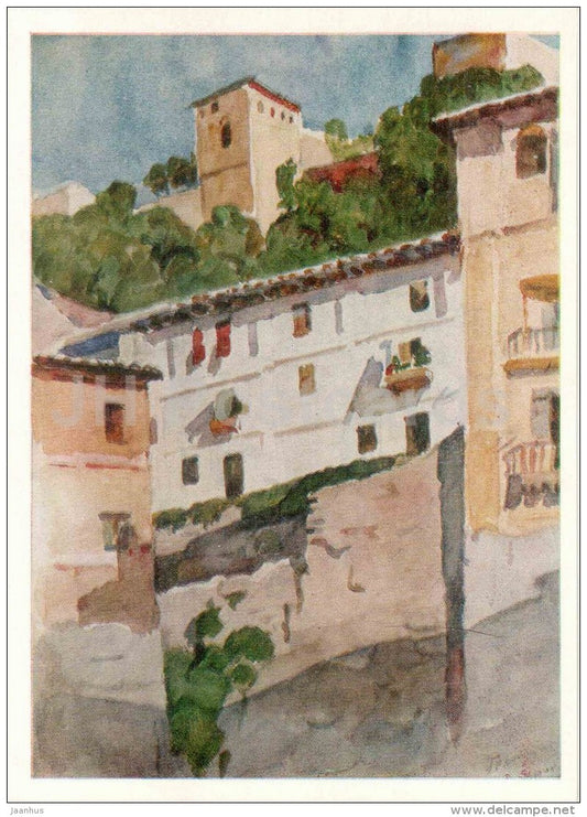 painting by Vasily Surikov - Grenada - aquarelle - russian art - Russia USSR - unused - JH Postcards