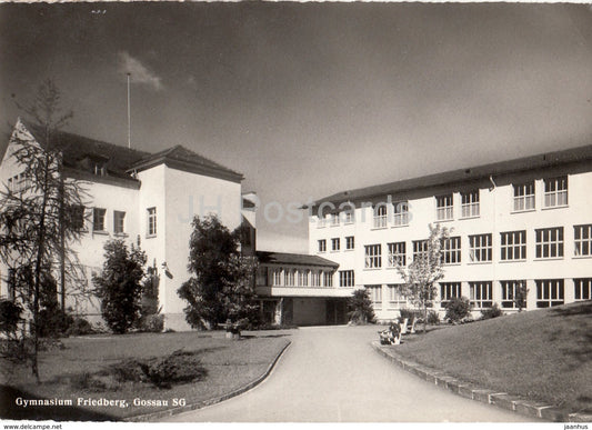 Gymnasium Friedberg - Gossau - SG - school - Switzerland - 1968 - used - JH Postcards