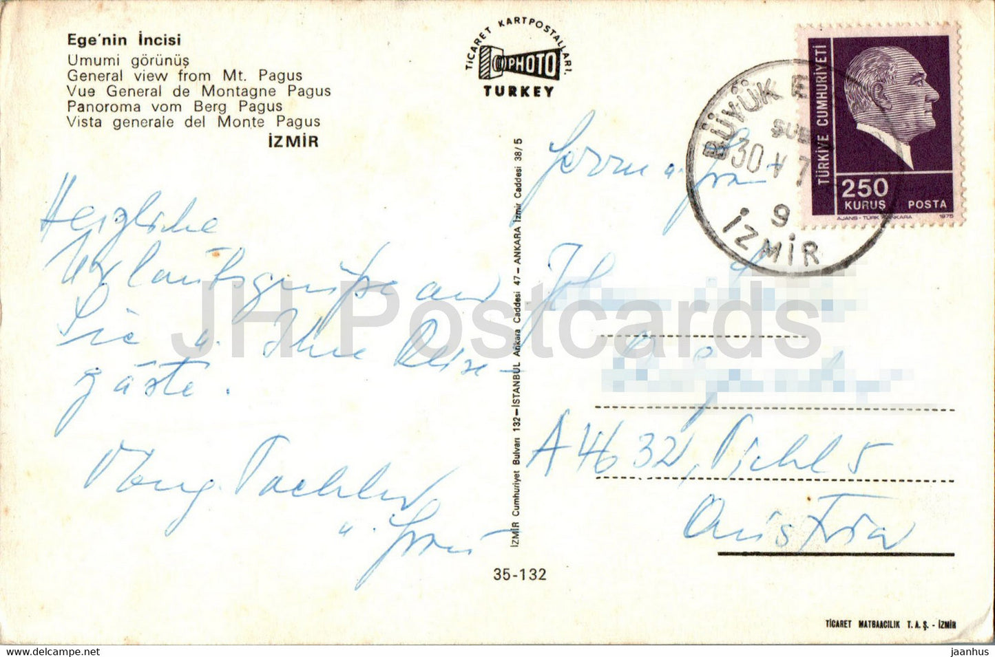 Izmir - General view from Mt Pagus - 35-132 - Turkey - used