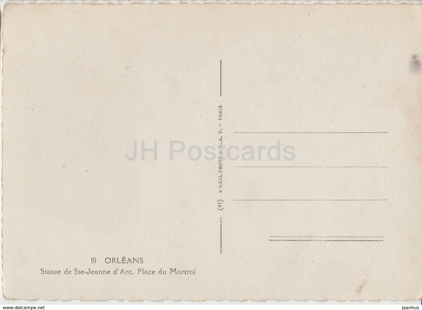Orleans - Statue de Ste-Jeanne d'Arc, Place du Martroi - Jeanne d'Arc-Denkmal - 10 - Frankreich - unbenutzt