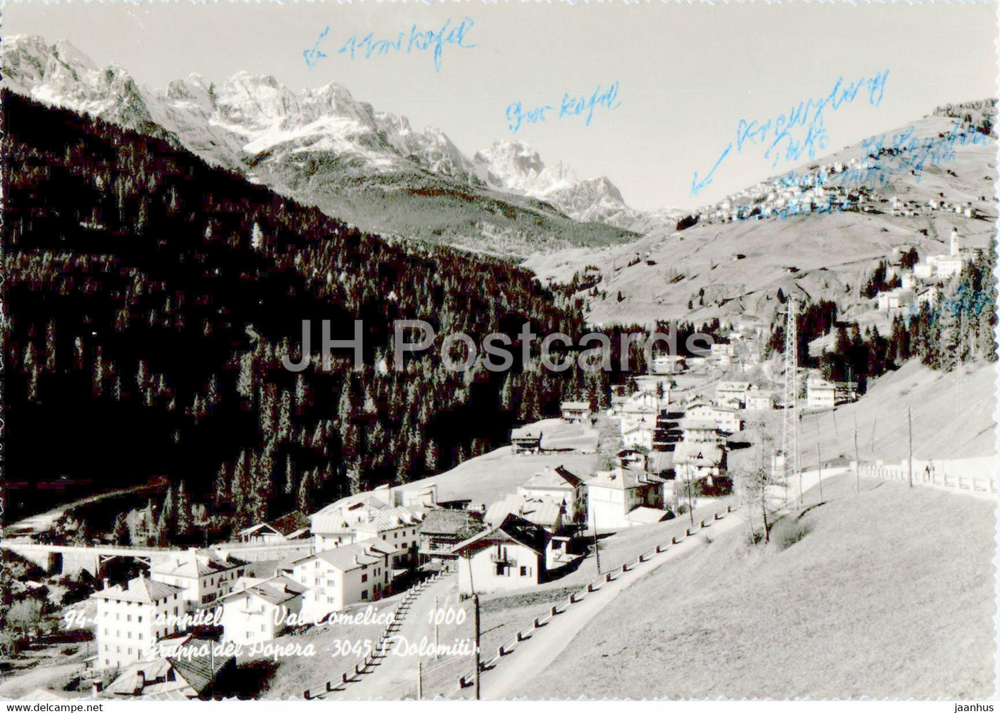 Campitello - Val Comelico - Gruppo del Popera  - Dolomiti - 1963 - Italy - used - JH Postcards