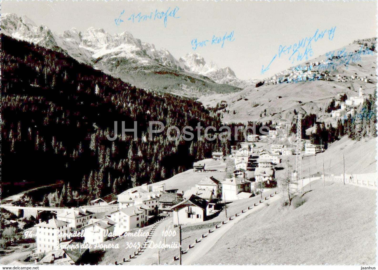 Campitello - Val Comelico - Gruppo del Popera  - Dolomiti - 1963 - Italy - used - JH Postcards