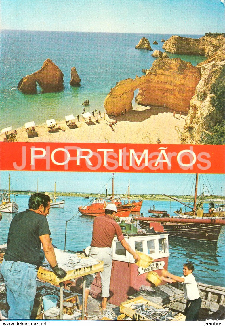 Portimao - Algarve - fishing boat - 787 - 1975 - Portugal - used - JH Postcards