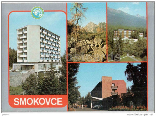 Smokovce - Smokovec - hotel Bellevue - Velka Studena valley - hotel Park - Sport - Czechslovakia - Slovakia - used 1981 - JH Postcards
