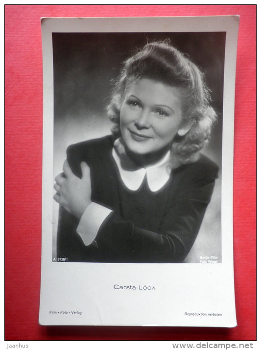 Carsta Löck - german movie actress - film - A 3720/1 - Berlin Film Foto Wesel - old postcard - Germany - unused - JH Postcards