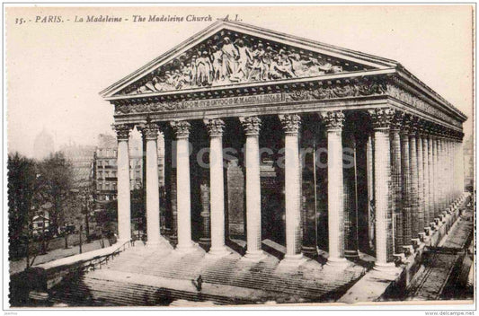 La Madeleine - 35 - Paris - France - unused - JH Postcards