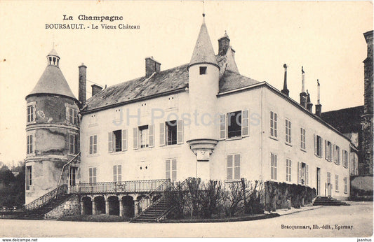 La Champagne - Boursault - Le Vieux Chateau - castle - old postcard - France - unused - JH Postcards
