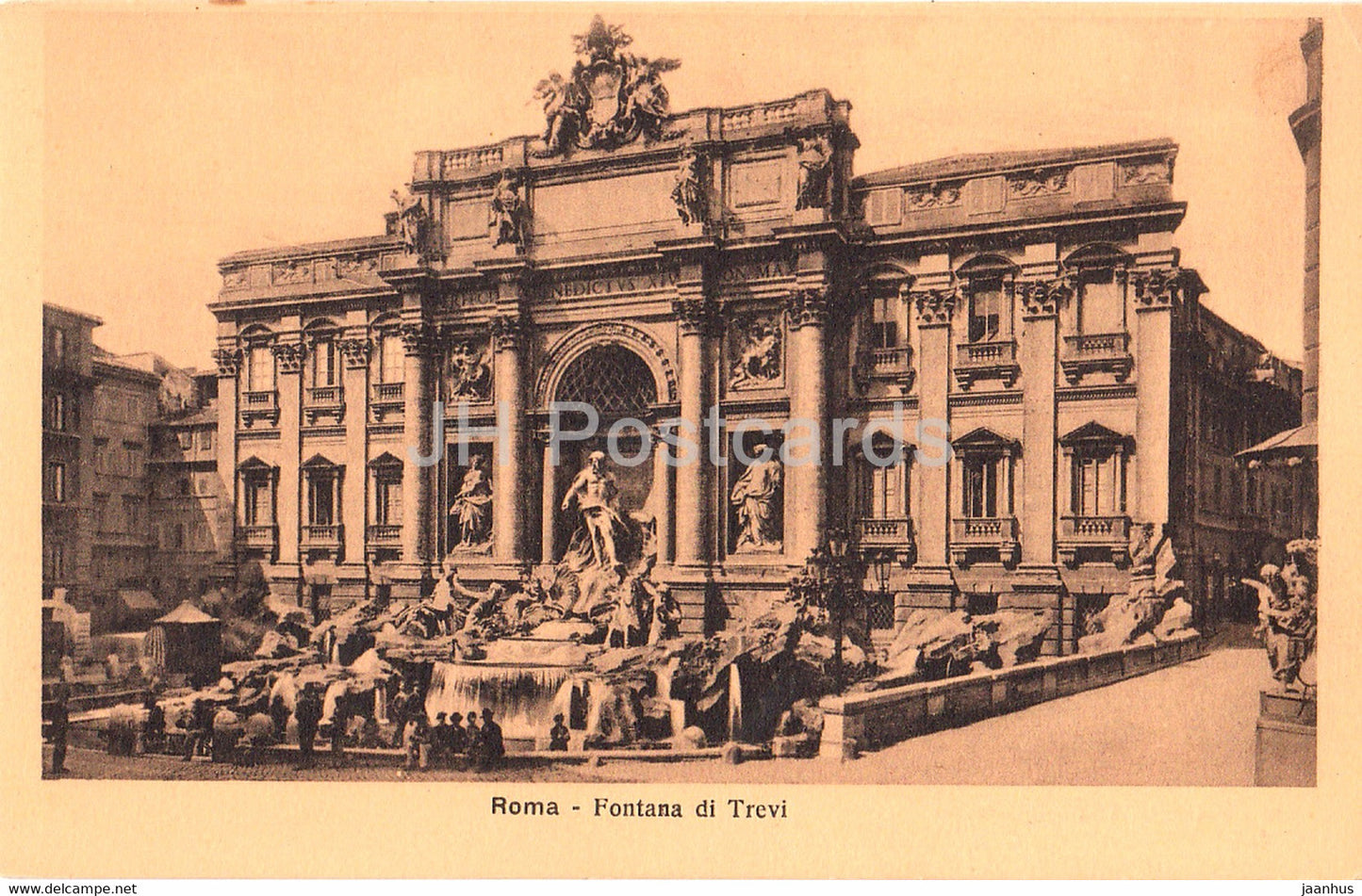 Roma - Rome - Fontana di Trevi - old postcard - Italy - unused - JH Postcards