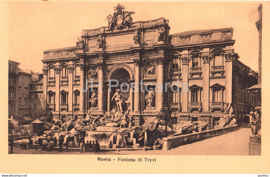 Roma - Rome - Fontana di Trevi - old postcard - Italy - unused - JH Postcards
