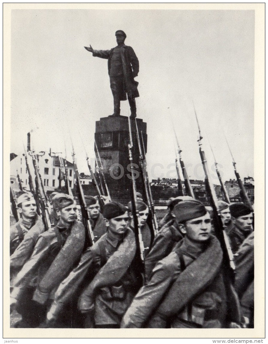 People´s Volunteers of Kirov division - Leningrad - St. Petersburg - large format card - 1979 - Russia USSR - unus - JH Postcards