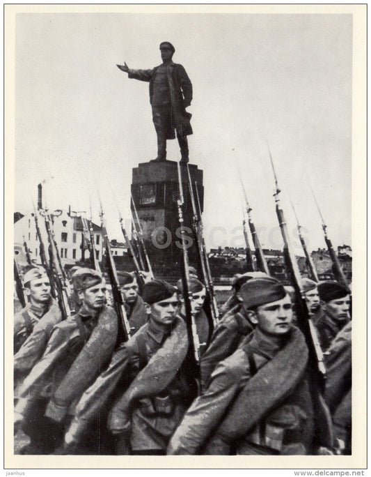 People´s Volunteers of Kirov division - Leningrad - St. Petersburg - large format card - 1979 - Russia USSR - unus - JH Postcards