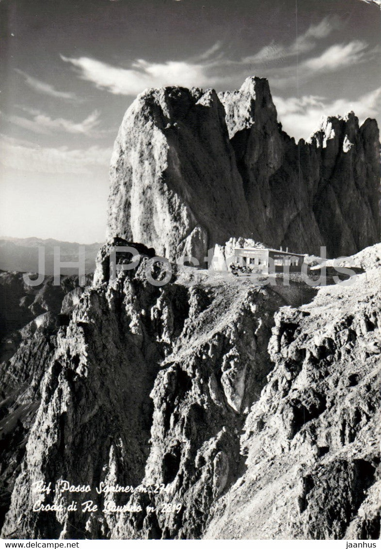 Rif Passo Santner 2741 - old postcard - Italy - unused - JH Postcards