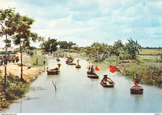 Some Aspects of Vietnam - Bringing Water to the Fields - Vietnam - unused - JH Postcards