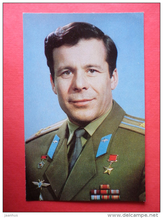 Yevgeny Khrunov , Soyuz 5/4 - Soviet Cosmonaut - space - 1973 - Russia USSR -unused - JH Postcards