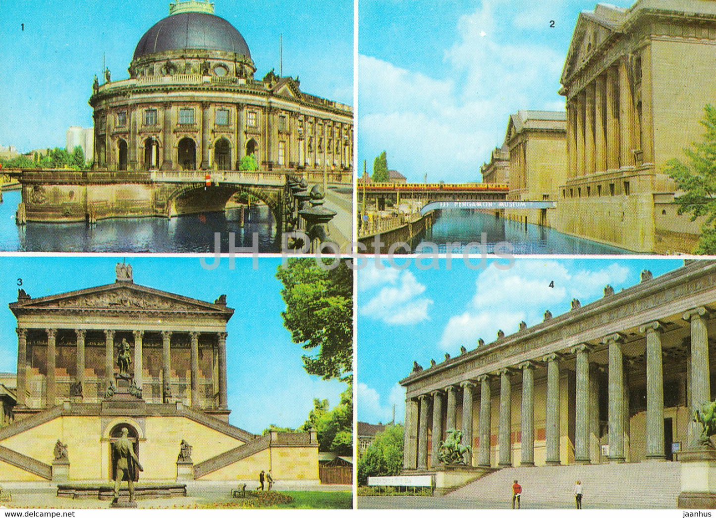 Berlin - Hauptstadt der DDR - Bode Museum - Pergamon Museum - National Galerie - Altes Museum - Germany DDR - unused - JH Postcards