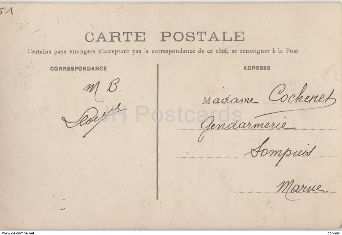 Epernay - Chateau de Boursault - Schloss - alte Postkarte - 1913 - Frankreich - gebraucht