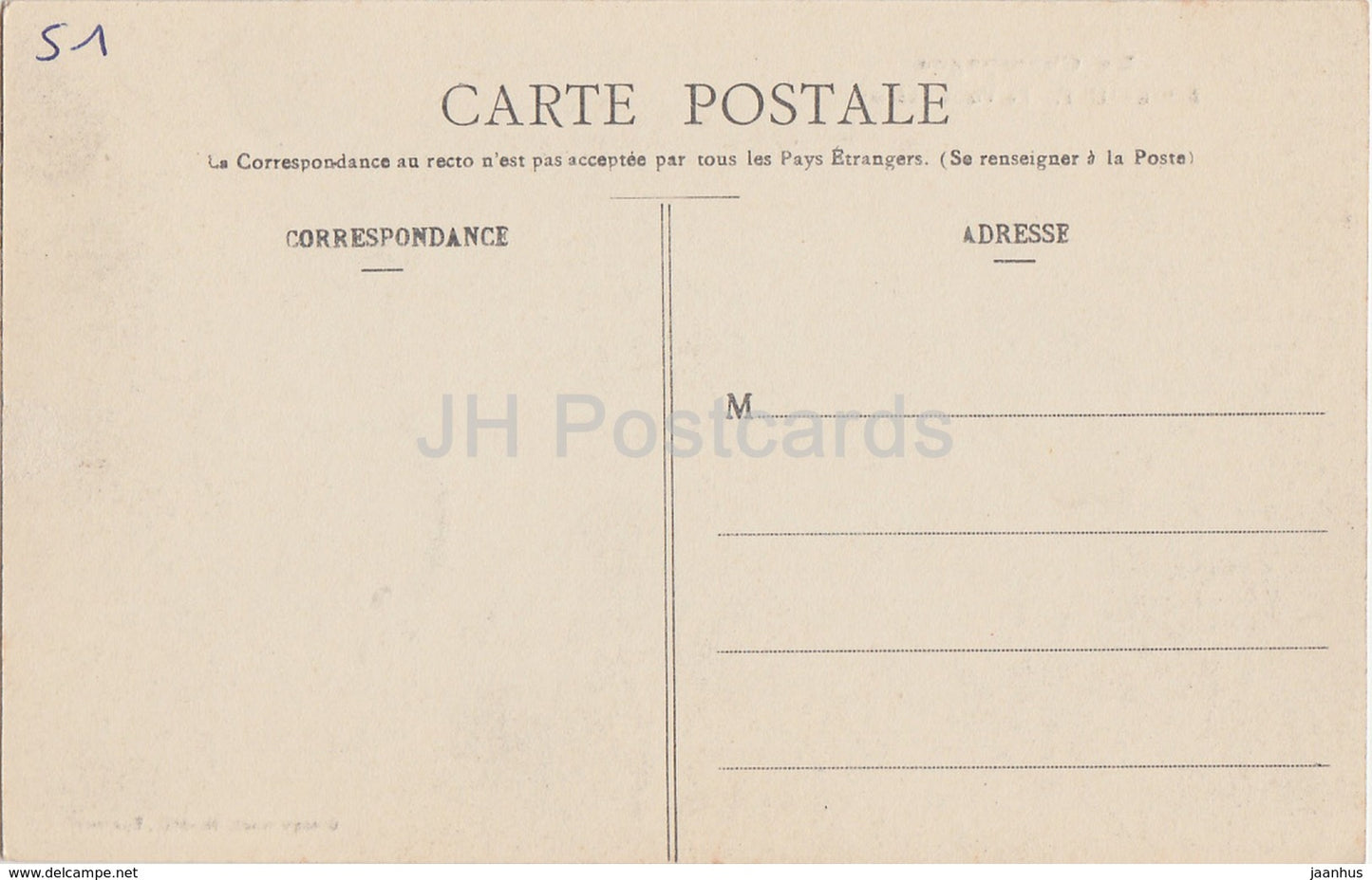 La Champagne - Boursault - Le Vieux Chateau - castle - old postcard - France - unused