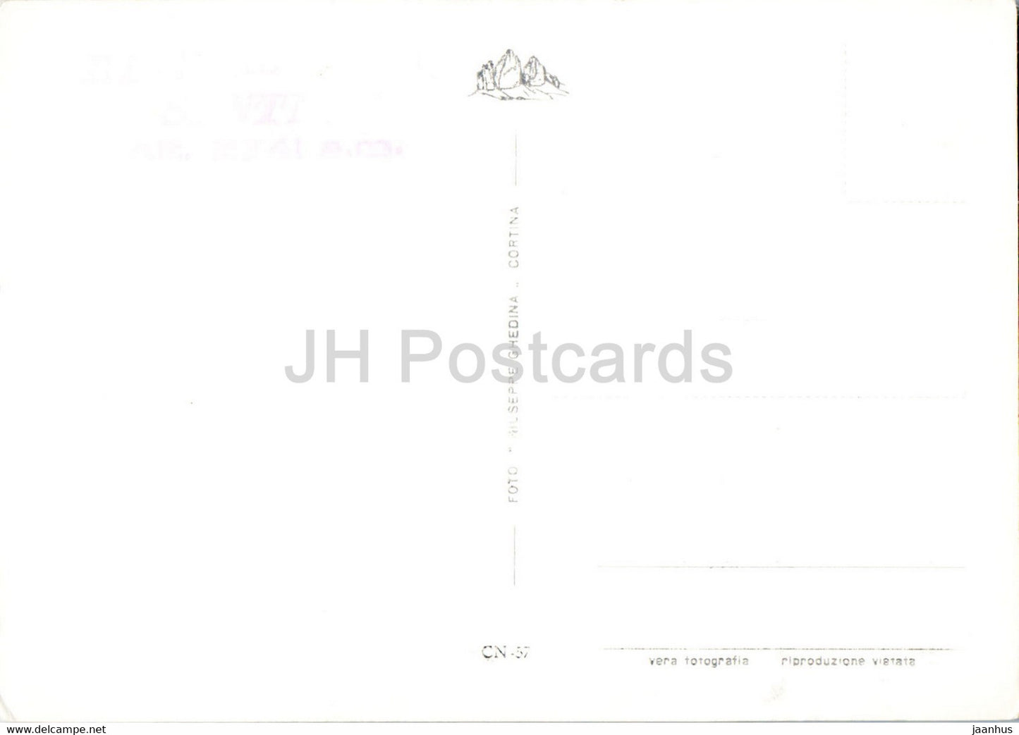 Rif Passo Santner 2741 - old postcard - Italy - unused