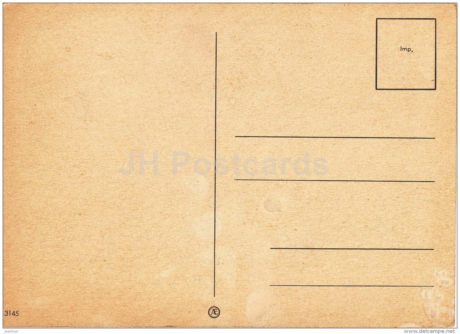 illustration by Fingal - hunting - gun - moose - dog - hare - 3145 - Sweden - unused - JH Postcards