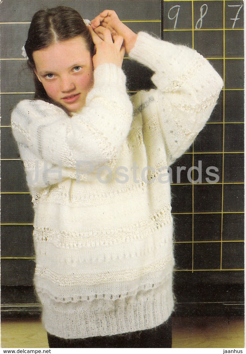 Girl Pullover - 2 - Children Fashion - Czech Republic - unused - JH Postcards