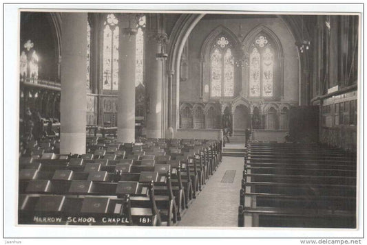Harrow School Chapel 181 - England - UK - old postcard - unused - JH Postcards