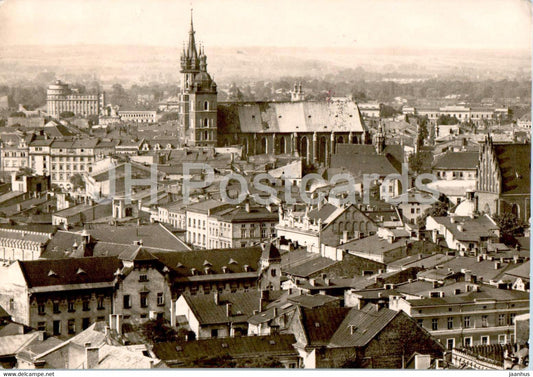 Krakow - widok ogolny - general view - 1967 - Poland - used - JH Postcards