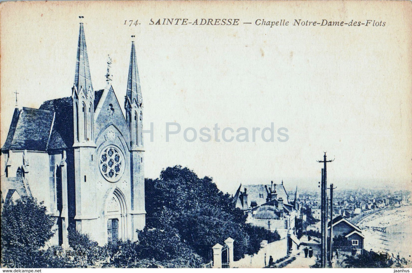 Sainte Adresse - Chapelle Notre Dame des Flots - 174 - old postcard - France - unused - JH Postcards