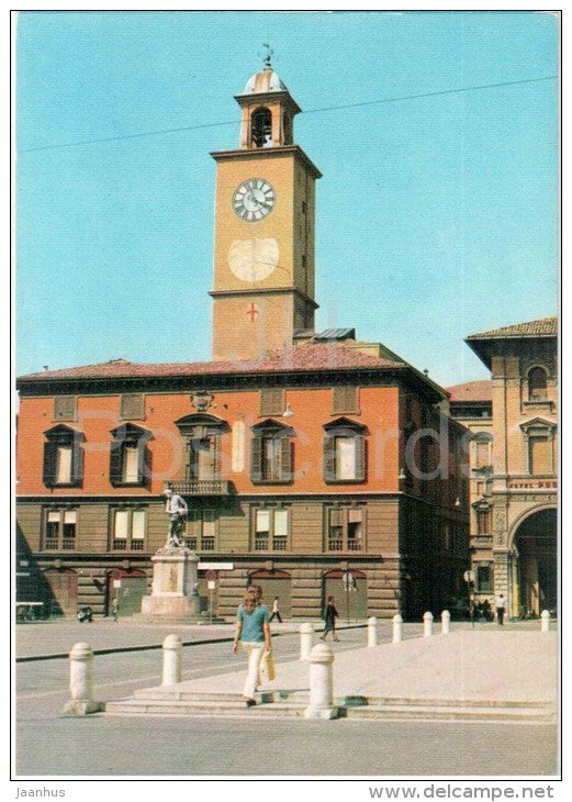 Palazzo del Monte Torre Orologio - Mount Palace , Watch Tower- Reggio Emilia - Emilia-Romagna - Italia - Italy - unused - JH Postcards