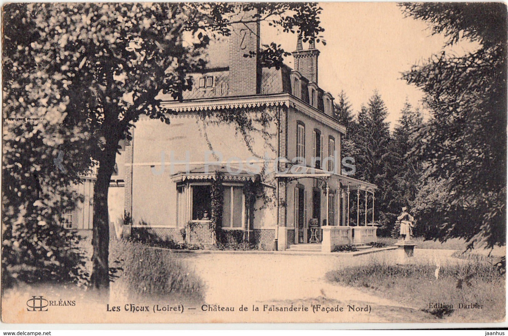 Les Choux - Chateau de la Faisanderie - Facade Nord - 1927 - old postcard - France - used - JH Postcards